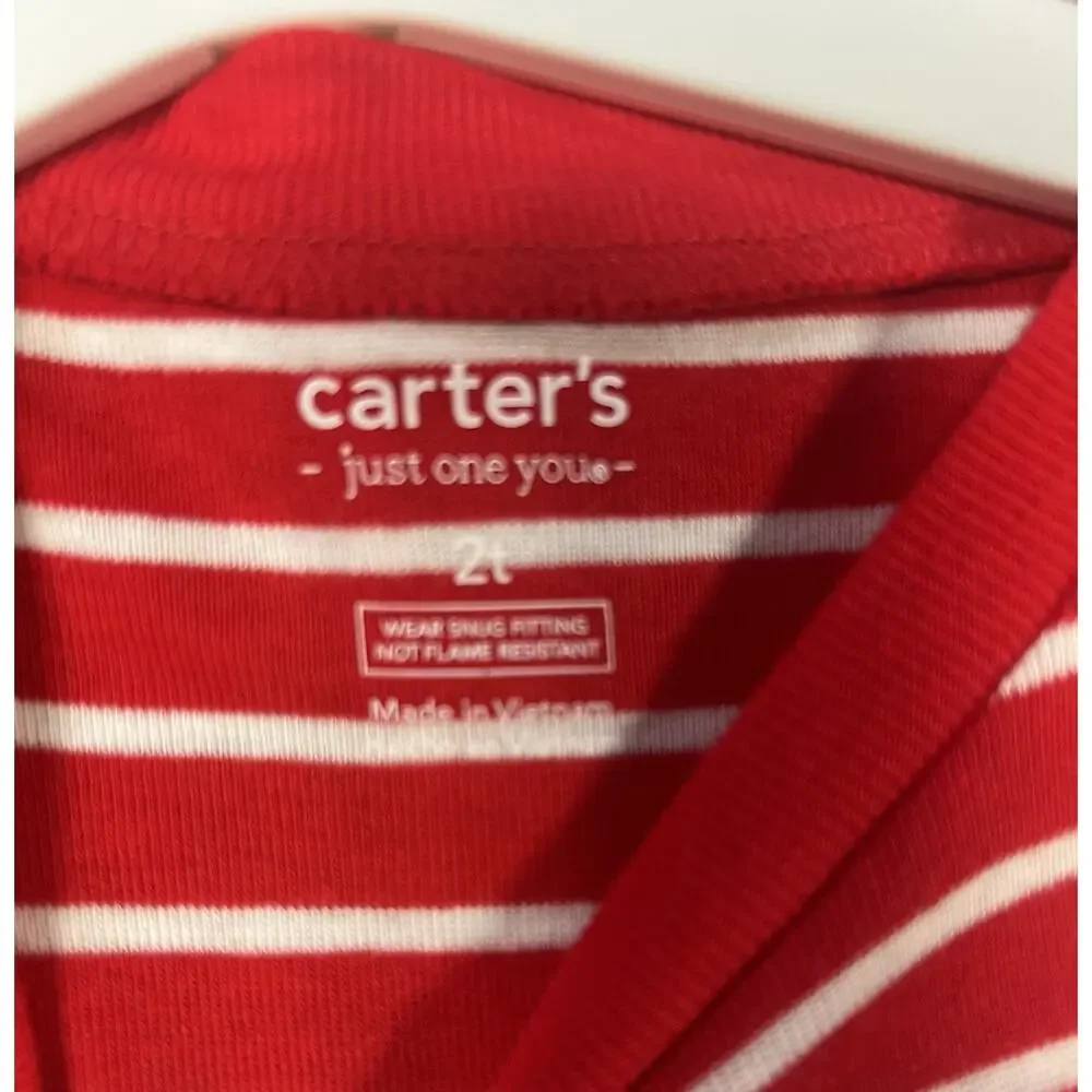 Carter’s Just One You Toddler 2T Christmas Pajama 4 Piece Set Santa NWT